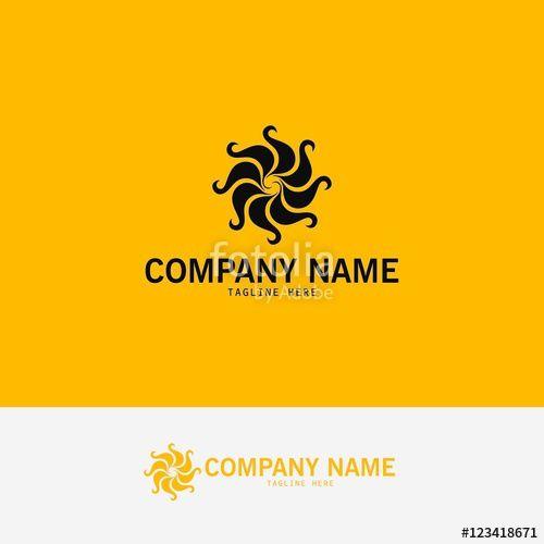 Yellow Swirl Logo - Sun Solar Swirl Logo Stock Image And Royalty Free Vector Files