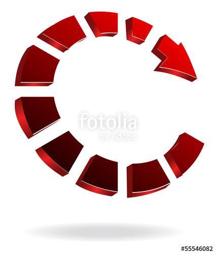 Red Arrow Sports Logo - Rotate Red Arrow Stock Image And Royalty Free Vector Files