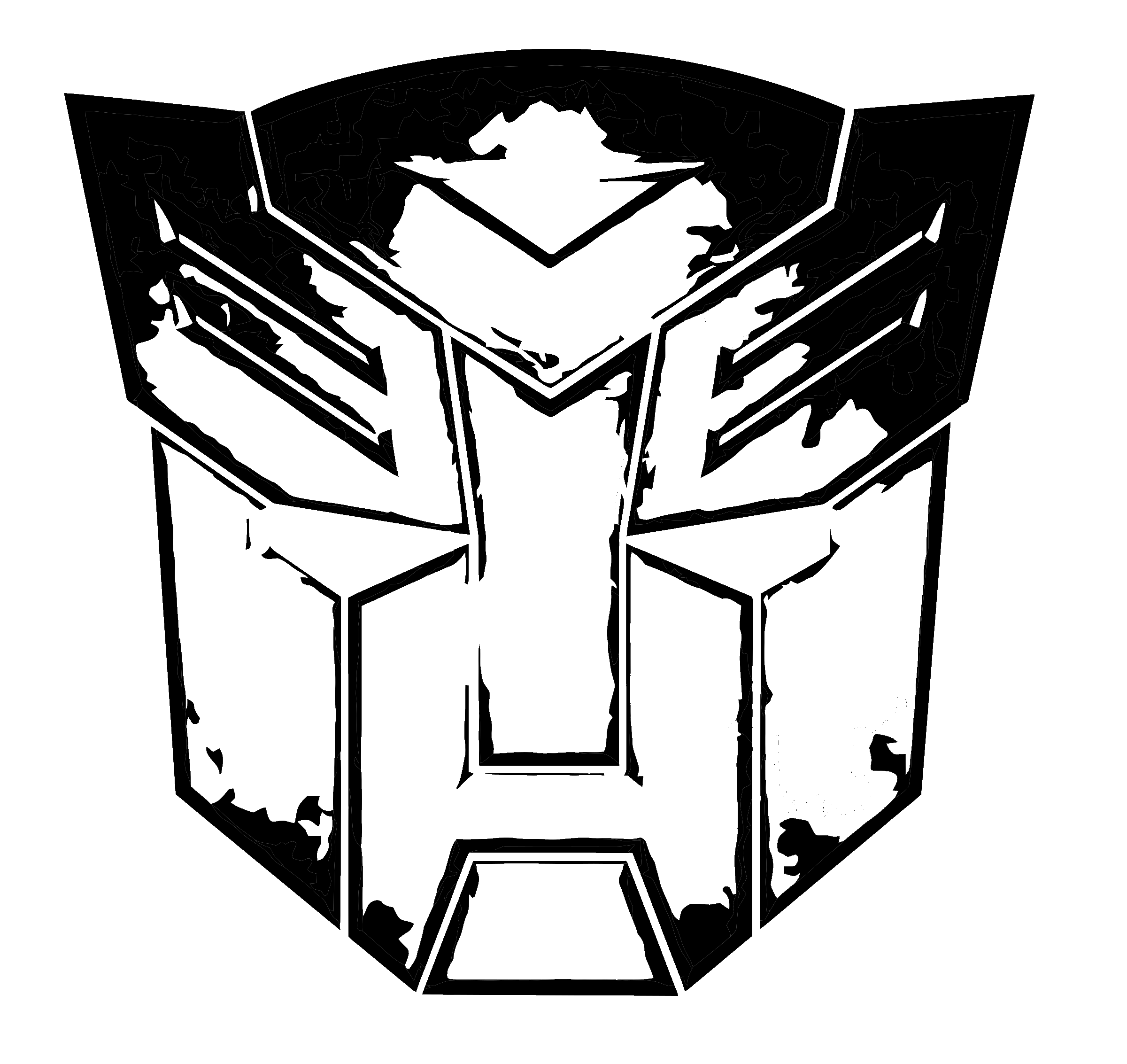 Transformers Black and White Logo - Autobot from Transformers Logo PNG Transparent & SVG Vector ...