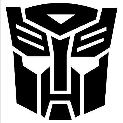 Black and White Transformers Logo - TRANSFORMERS AUTOBOT, Truck, Notebook, Vinyl Decal