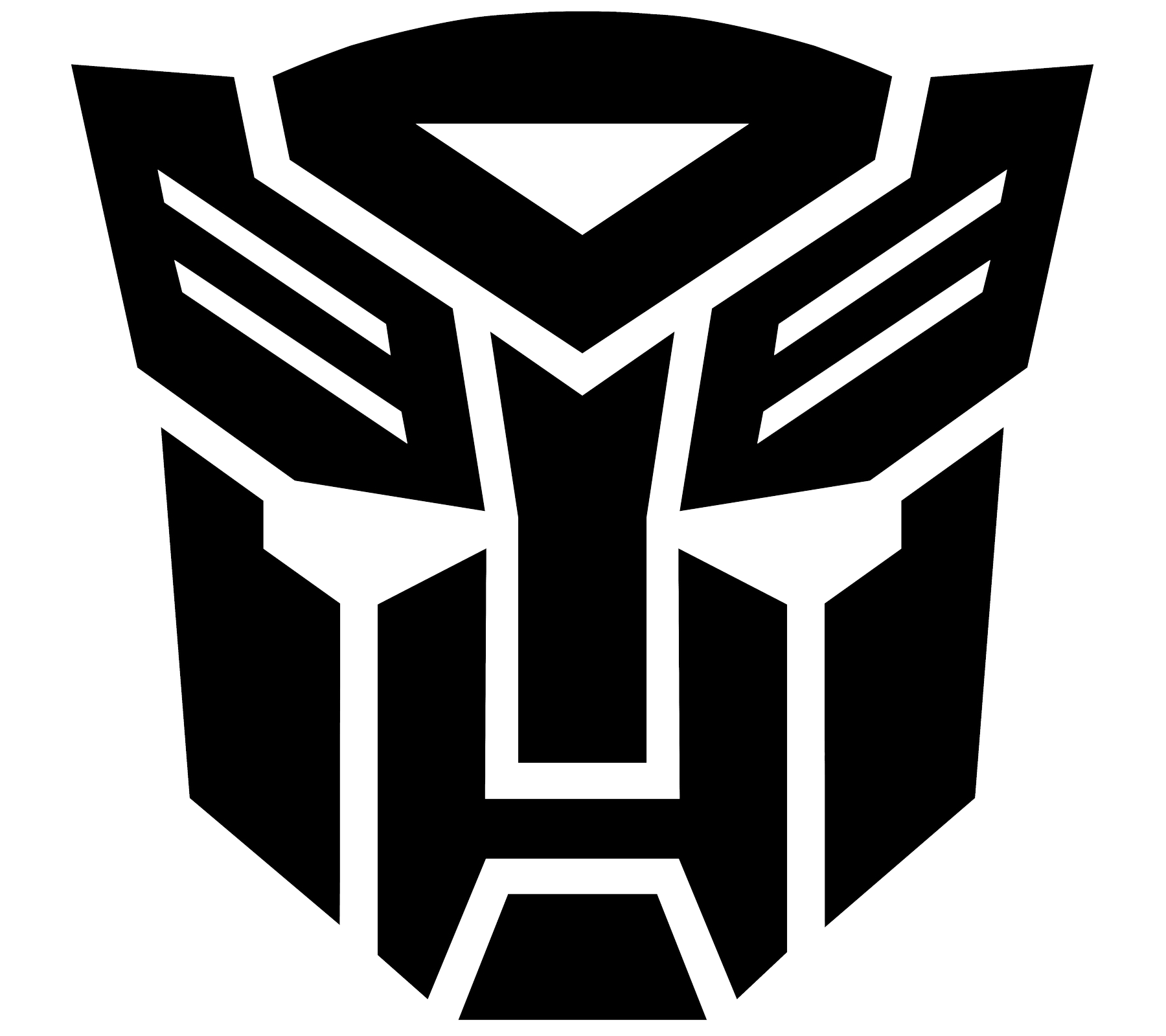 Black and White Transformers Logo - Transformers Logo, symbol meaning, History and Evolution