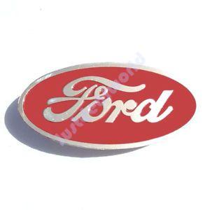 In Red Oval Logo - Brass Chromed FOR D Logo Red Oval Badge Front Radiator Grill Emblem ...