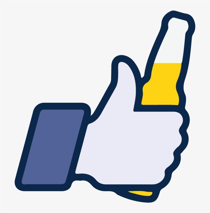 Facebook Like Logo - Facebook Like Beer Icon Vector Logo Thumbs Up