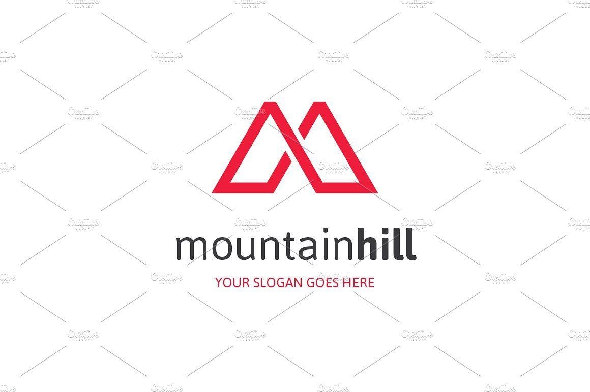 Mountain M Logo - Mountain Hill Letter M Logo ~ Logo Templates ~ Creative Market