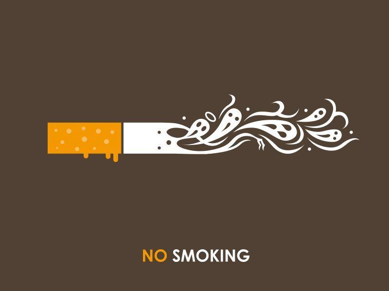 Smoke Logo - No Smoking | Dribbble | Smoke, Anti smoking, Poster