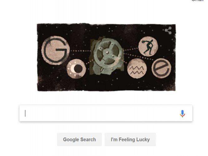 Stone Google Logo - Google Doodle marks discovery of world's 1st computer