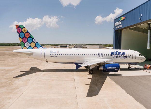 JetBlue Airlines Logo - JetBlue introduces its “jetBlue Vacations” logo jet. World Airline News