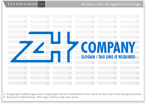 ZH Logo - LetterLogos.com ZH Logo ( Z Logo 20 )