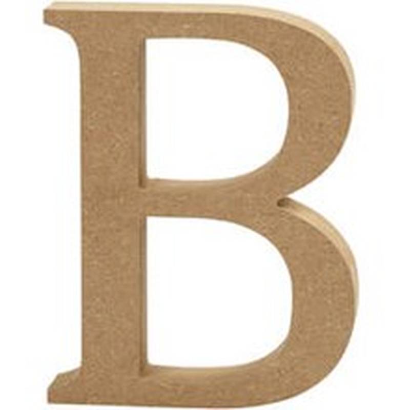 Letter B with Crown Logo - Wooden Letters, Numbers and Shapes | Hobbycraft
