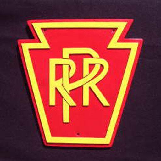 Red Keystone Logo - CUSTOM 26236 - P.R.R. KEYSTONE RailRoad Emblem Plate - COLOR ...