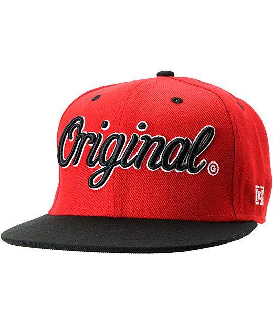 Red KR3W Logo - KR3W Original Red & Black Snapback Hat | Zumiez