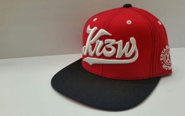 Red KR3W Logo - Kr3w X Starter Black Red Original Snapback Baseball Hat Krew RARE ...