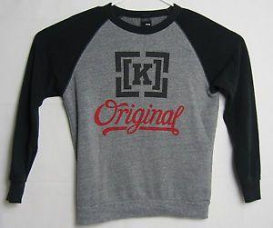 Red KR3W Logo - KR3W Original Hoodie Sweatshirt Size Medium Black Gray Red Logo Mens ...