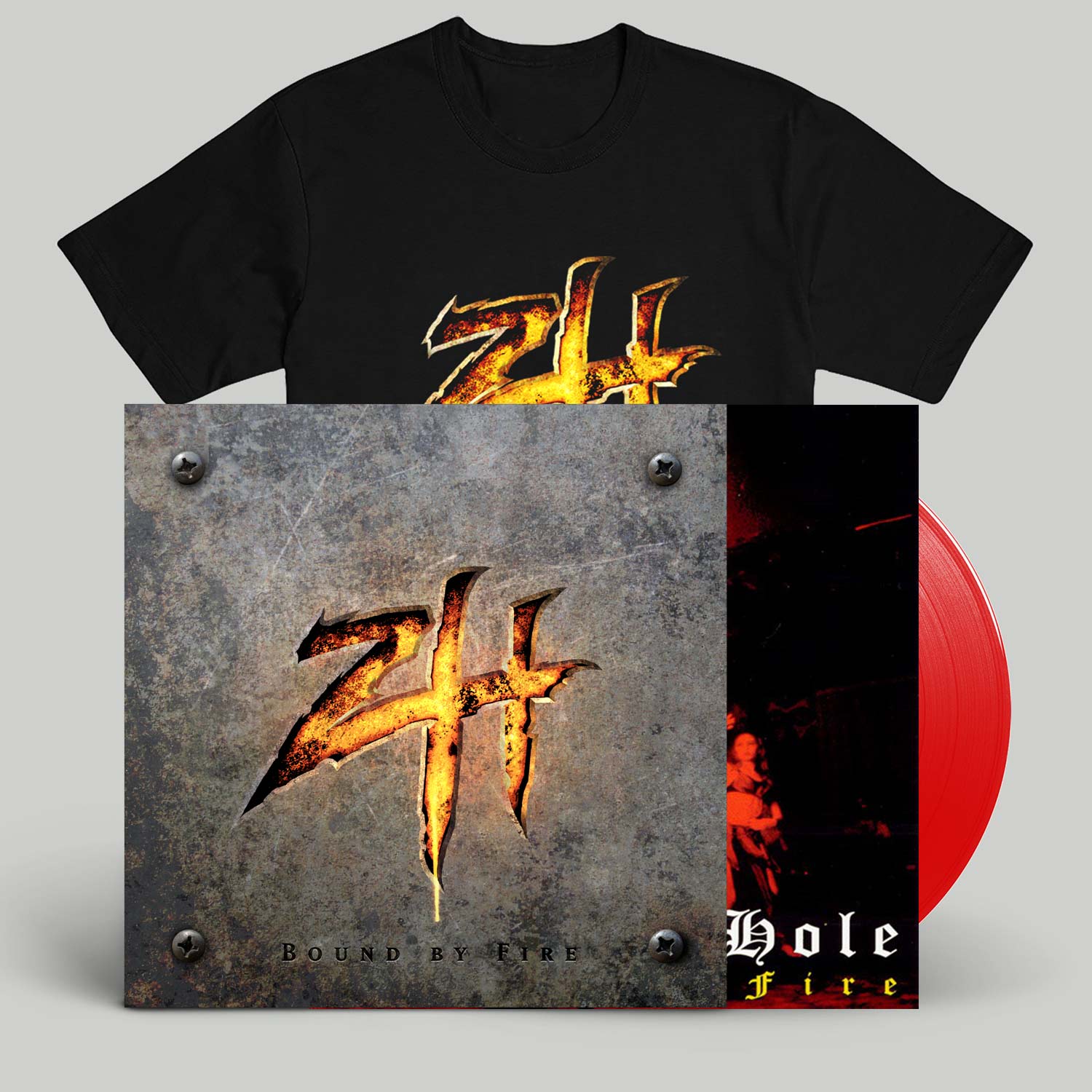 ZH Logo - Zimmers Hole “Bound By Fire” “Bloody Hole” Red 180 gram Vinyl ...
