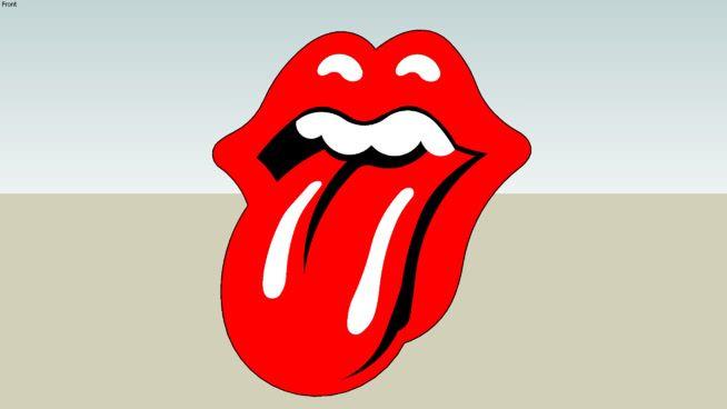 Tongue Logo - Rolling Stones Tongue Logo | 3D Warehouse