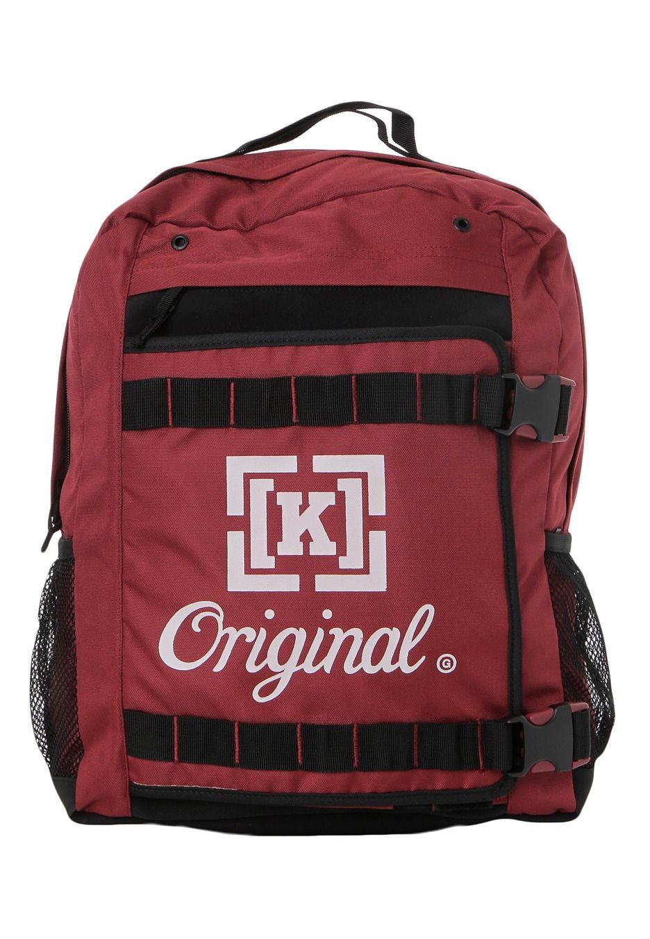 Red KR3W Logo - Kr3w - K Original Dark Red - Backpack - Impericon.com AU