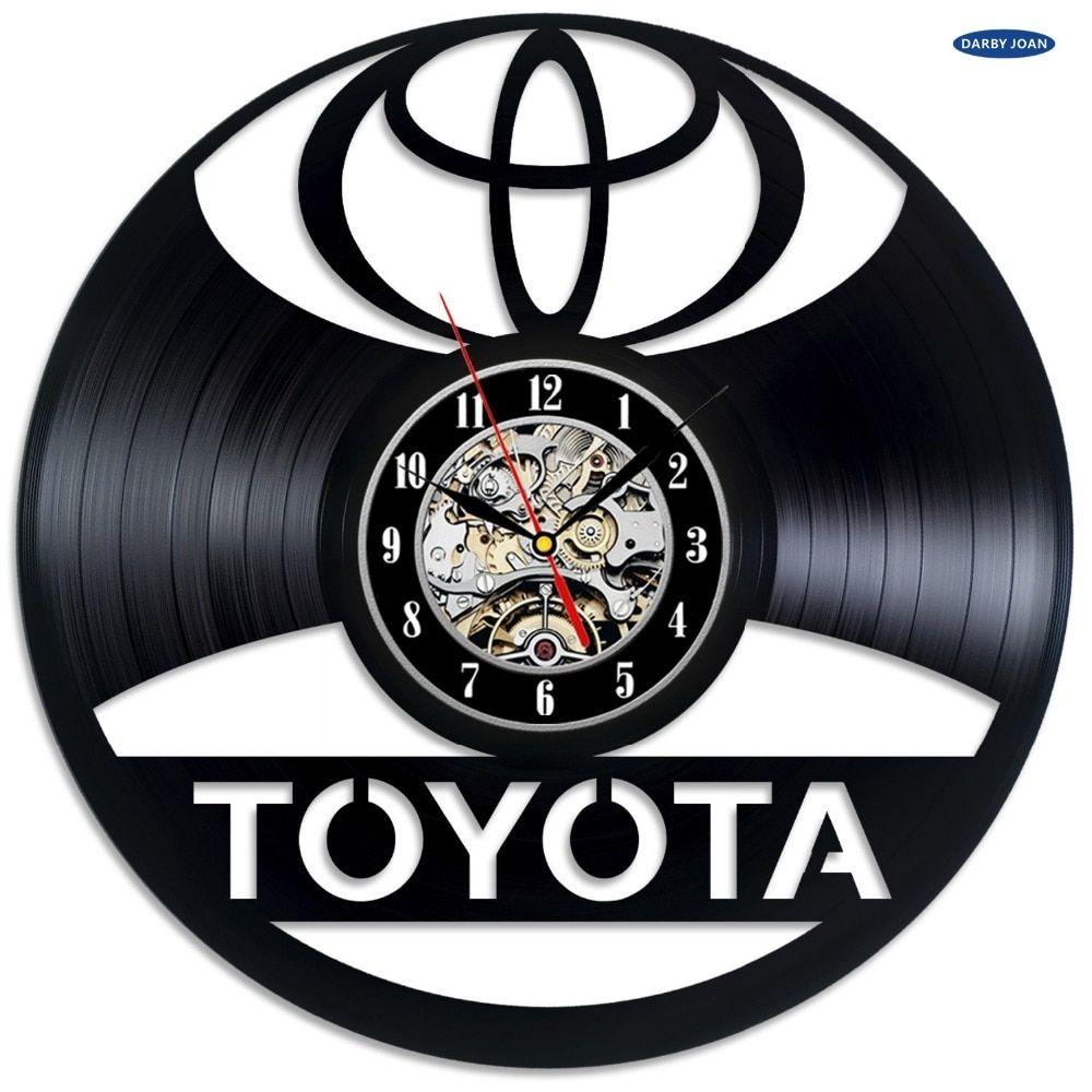 Large Toyota Logo - Toyota Logo Vinyl Record Wall Clock Decorate your home with Modern ...