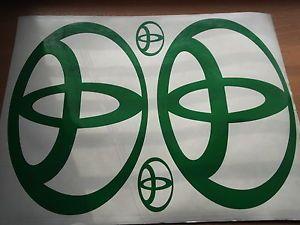 Large Toyota Logo - TOYOTA logo large sticker X4 PIECE | eBay