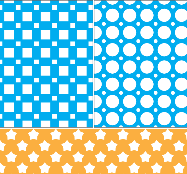 Circle of Stars Blue Yellow Square Logo - Square, Circle and Stars Vector Seamless Pattern