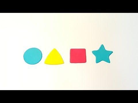 Circle of Stars Blue Yellow Square Logo - Let's Learn Shapes and Colours - Circle, Triangle, Square, Star ...