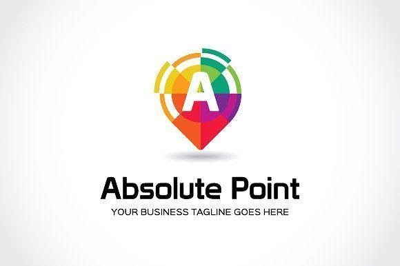 Purple and Green Cool Logo - Absolute Point Logo Template by Mudassir101 on @creativemarket ...