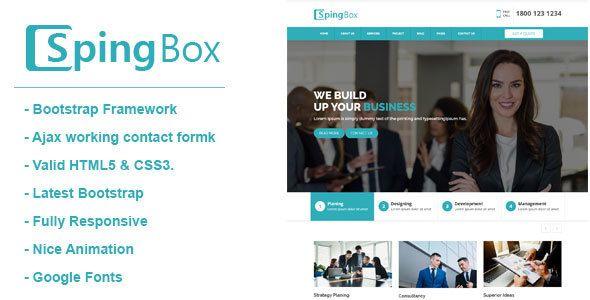 HTML Business Logo - Spingbox - Professional Business HTML Template | Template, Business ...