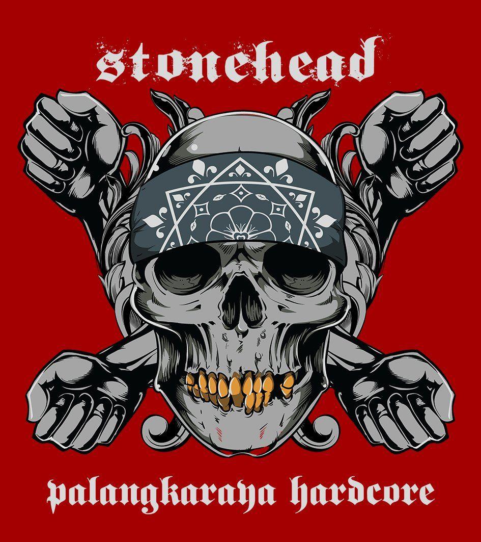 Red Stone Head Logo - STONEHEAD