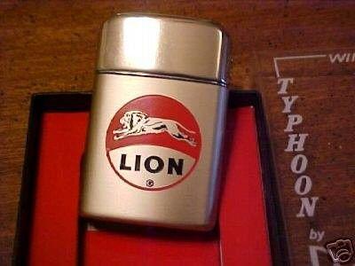 Lion Oil Logo - LION OIL LOGO RONSON TYPHOON LIGHTER MINT IN BOX