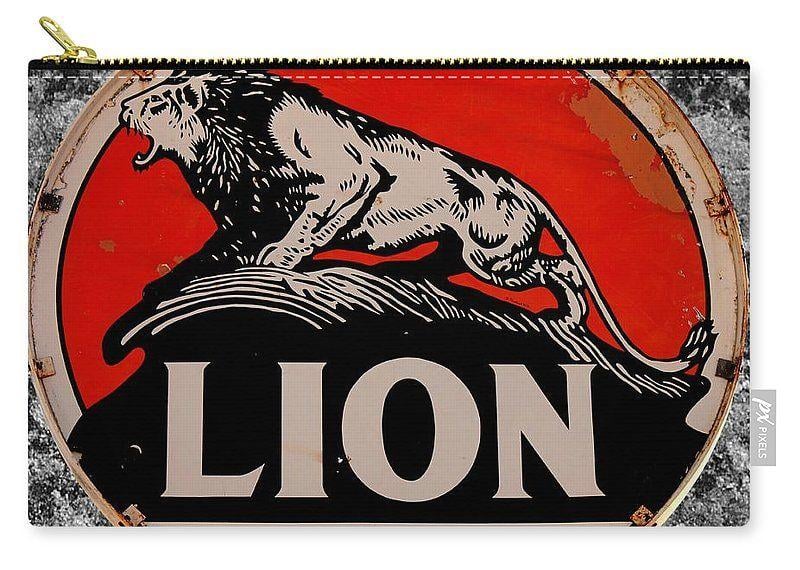 Lion Oil Logo - Vintage Lion Oil Sign Carry-all Pouch for Sale by Betty Northcutt