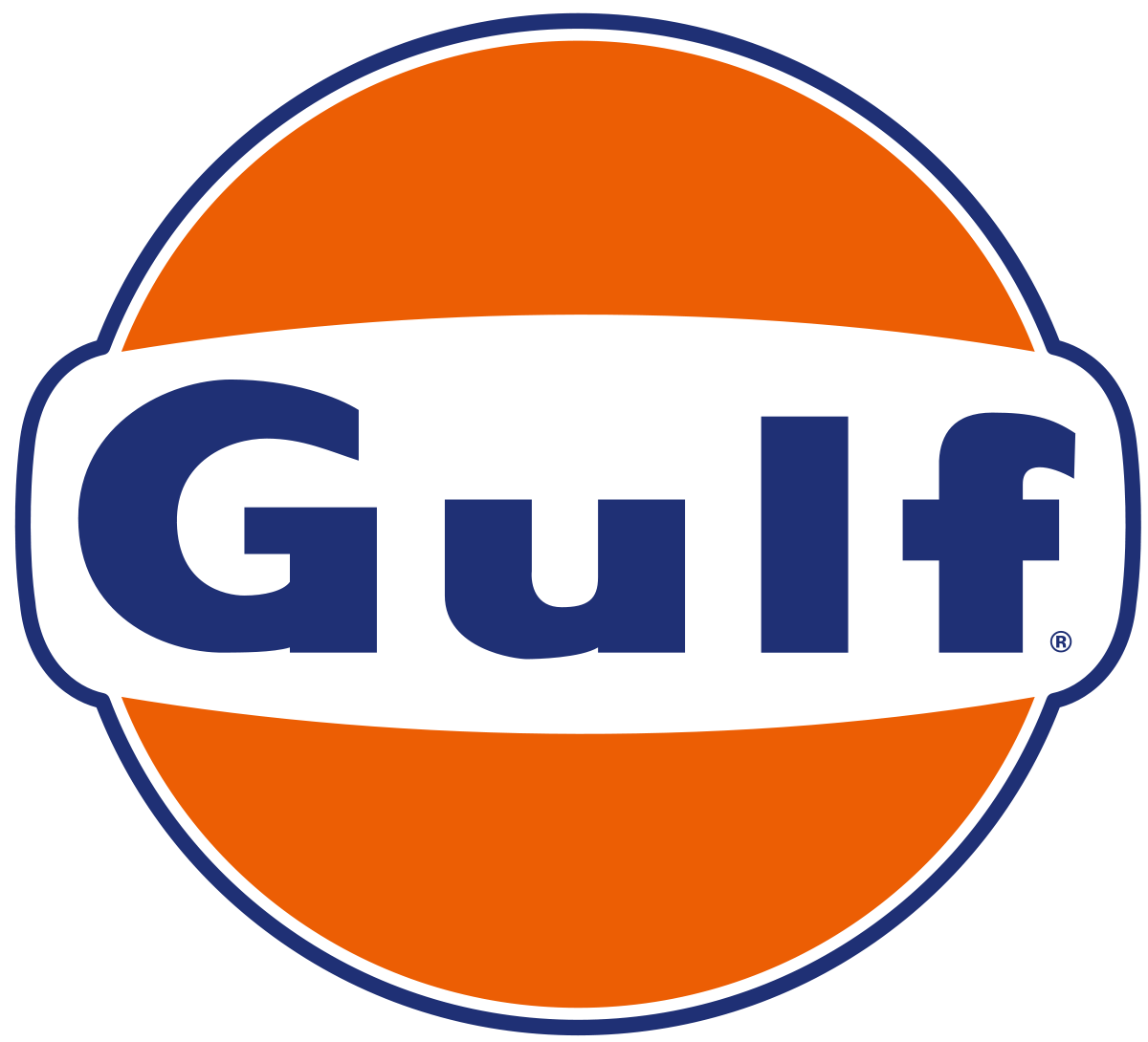 Bigraph Orange White Square Logo - Gulf Oil