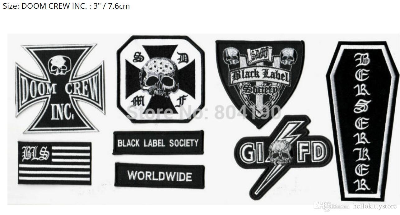 Black Label Society Logo - 2019 HEAVY METAL BAND BLACK LABEL SOCIETY BLS PATCH SET For Vest ...