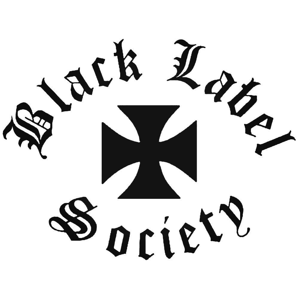 Black Label Society Logo - Black Label Society Iron Cross Decal Sticker