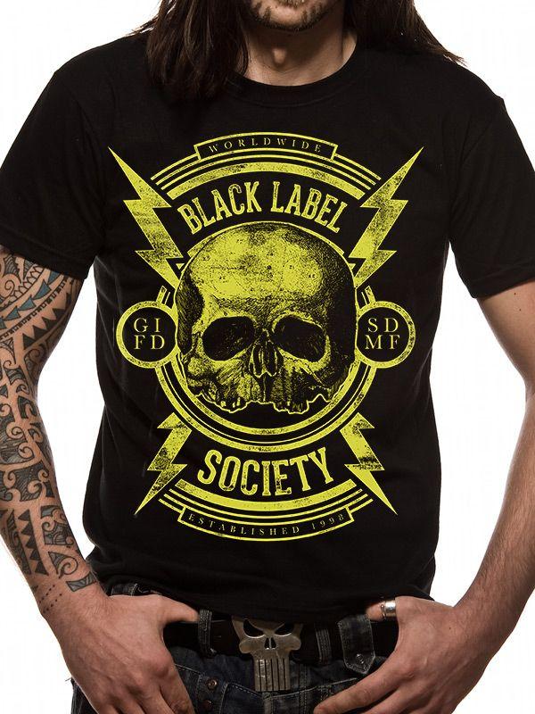 Black Label Society Logo - Black Label Society - Skull T-Shirt - PUNX.UK