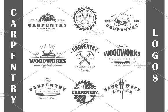 Carpentry Logo - 17 Carpentry Logos Templates ~ Logo Templates ~ Creative Market