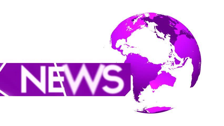 The Globe Newspaper Logo - News logo with a glass globe 3D animation. Clip… - Royalty Free Video