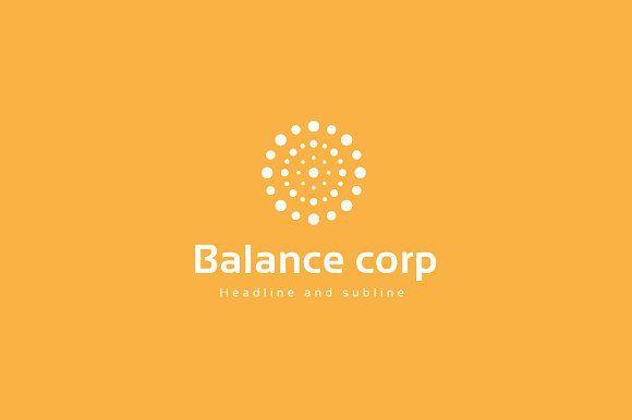 Yellow Corp Logo - Balance corporation logo. Logo Templates Creative Market