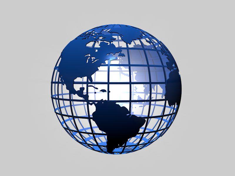 The Globe Newspaper Logo - 3d model globe news