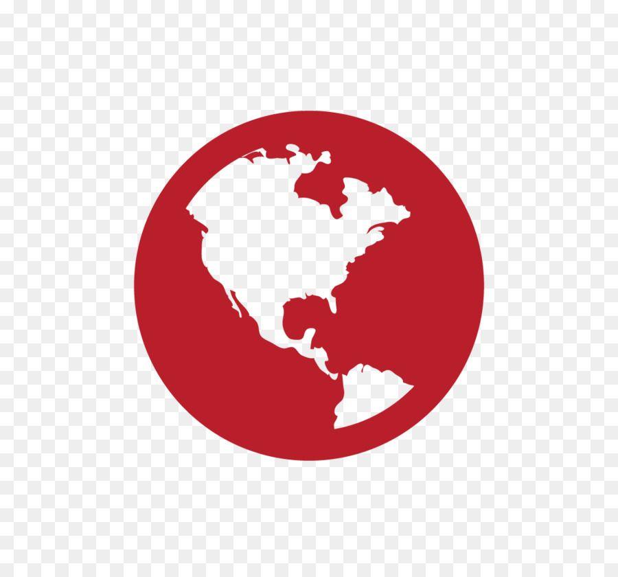 Red World Globe Logo - World map Globe World map Earth - globe png download - 1104*1021 ...