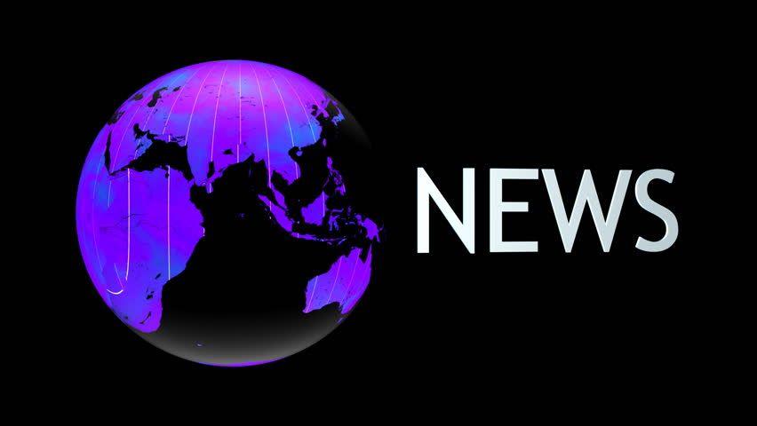 The Globe Newspaper Logo - News Logo With A Glass Stock Footage Video 100% Royalty Free