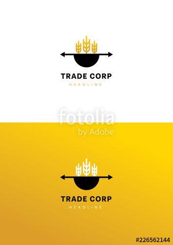 Yellow Corp Logo - Trade corporation logo template.