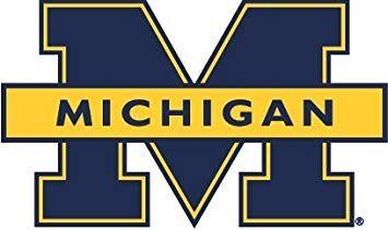 Yellow U Logo - Inch University Of Michigan Wolverines UM U M U Of M