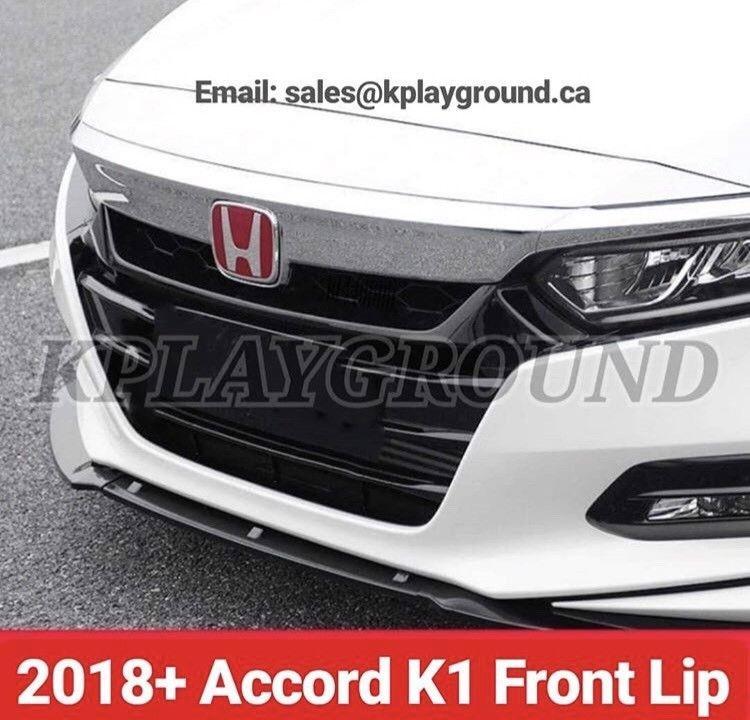 2018 Honda Accord Logo - 2018 Honda Accord KPG Duckbill Spoiler, Front Lip, Red H Emblems ...