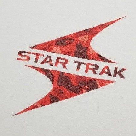 BAPE Star Logo - BAPE N.E.R.D STAR TRAK TEE SHIRT RED (USED)