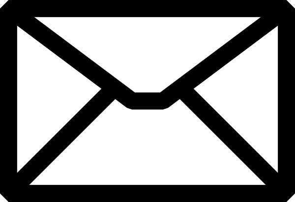 White Email Logo - LogoDix