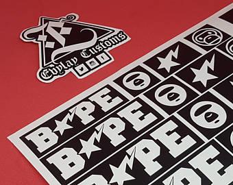 Red BAPE Star Logo - Bape stencil | Etsy