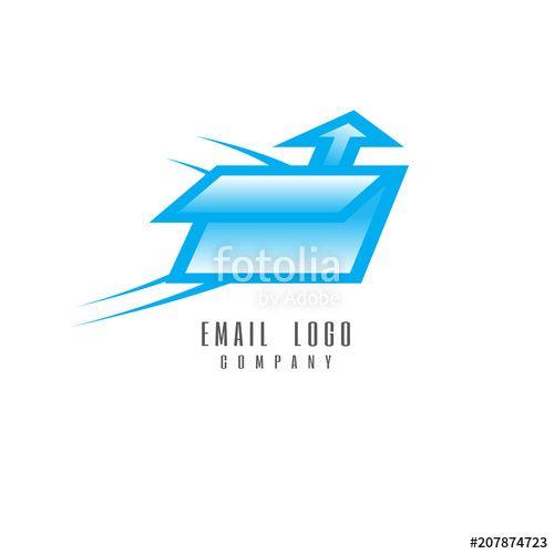 White Email Logo - Mail Logo Vector illustration. on white background. icon Symbols