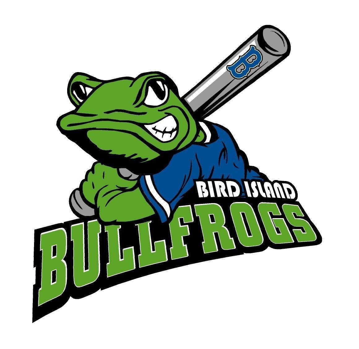 Frog Basketball Logo - Bird Island Bullfrogs baseball