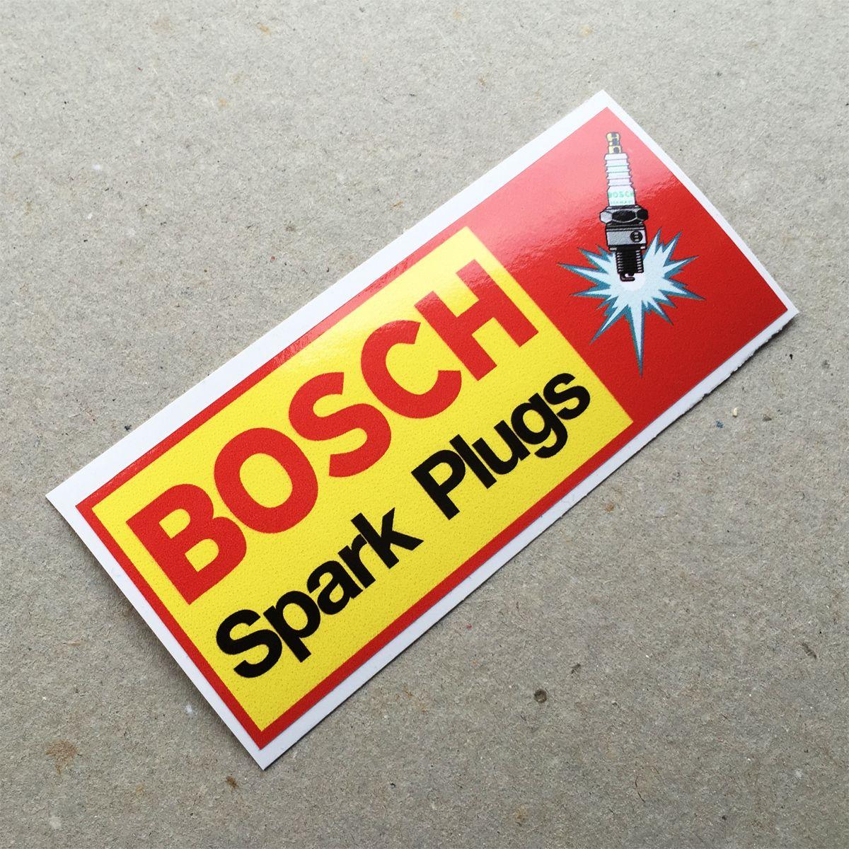 Bosch Spark Plugs Logo - Vintage sticker
