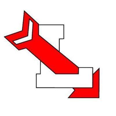 Two Apposing Red Arrows Logo - Lowell Red Arrows (@Lowellredarrows) | Twitter