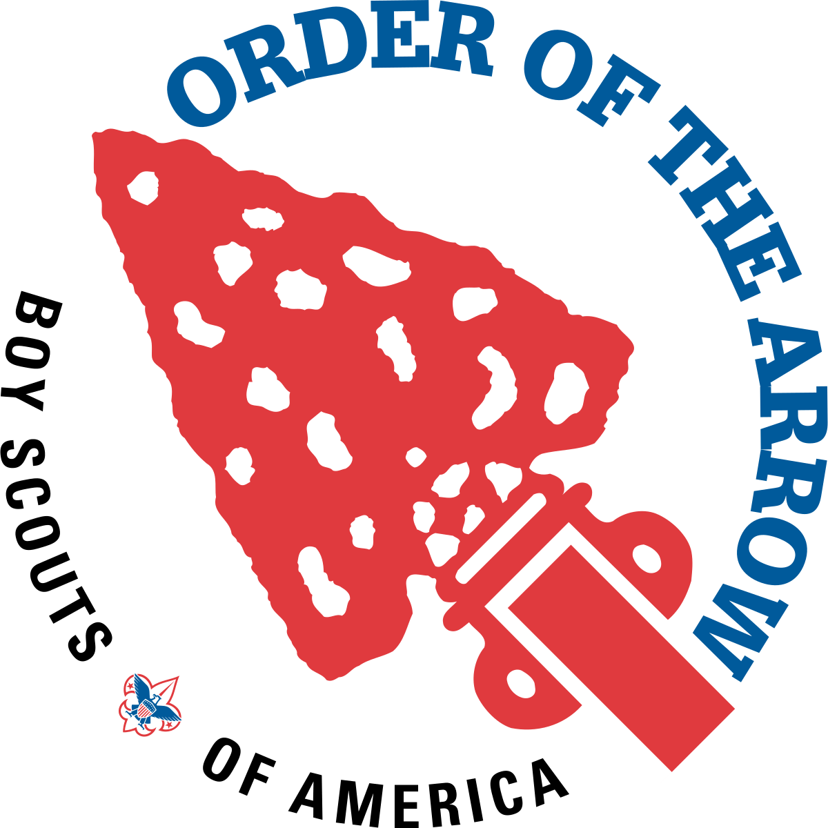 Red White Indian Arrow Logo - Order of the Arrow